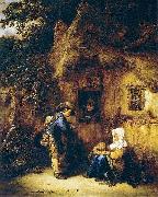 Isaac van Ostade Traveller at a Cottage Door USA oil painting artist